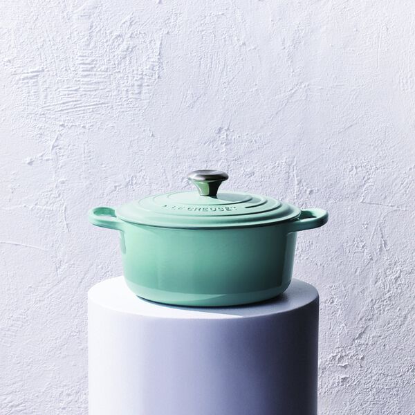 Signature rund st&oslash;bejernsgryde &Oslash; 20 cm, sea salt, Le Creuset