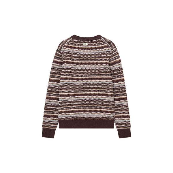 MMGLaporte Pence Crew Neck Knit, chocolate brown, MOS MOSH Gallery