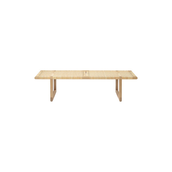 BM0488L Table Bench bord, olieret eg/rattan, Carl Hansen & Søn