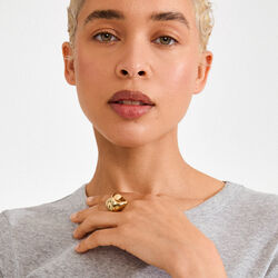 JOHNNIE ring, guldbelagt, Pilgrim