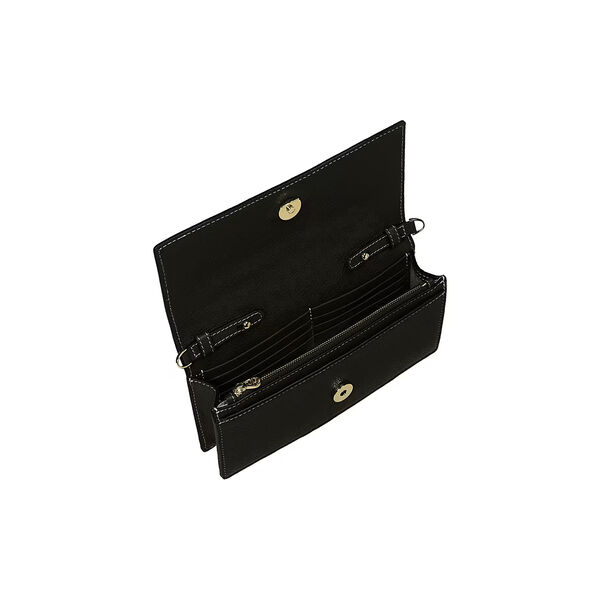 Farah Wallet on Leather Strap, black, Aigner