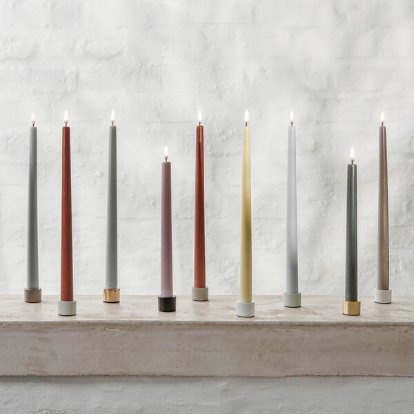 Light Candleholder 2 pcs, matte brass, Uyuni Lighting