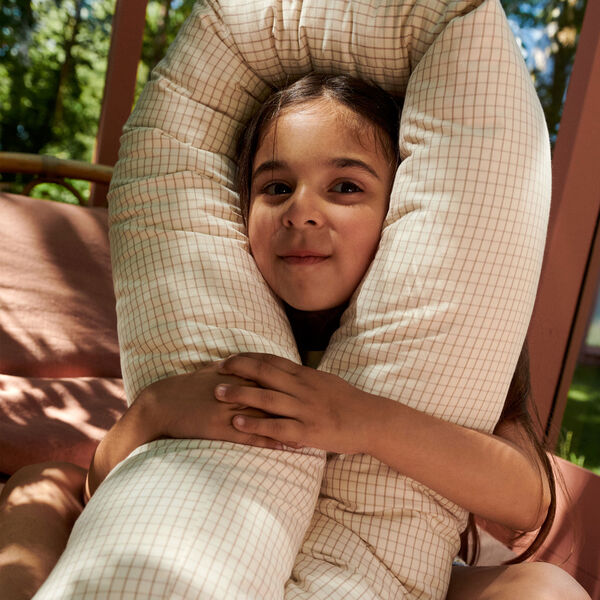 Skye sengeslange, mini check, Dear April