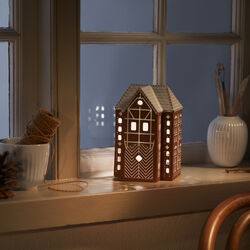 Gingerbread lyshus stor, brun Gingerbread lyshus stor, brun, Kähler