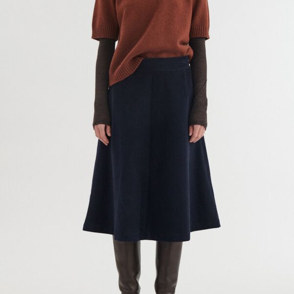 Millu Skirt, india ink, Basic Apparel