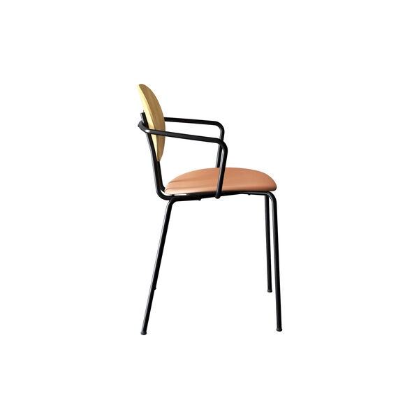 PIET HEIN Chair with Arms, olieret eg/Silk Cognac, Sibast Furniture