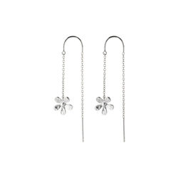 Wild Poppy Earchains, sølv, Pernille Corydon Jewellery