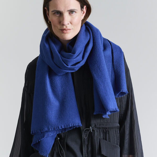 Block wool tørklæde, twilight blue, BITTE KAI RAND