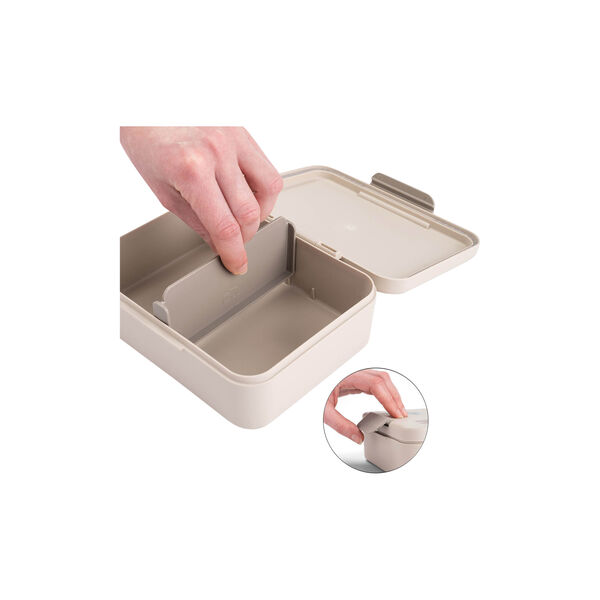 Celebration madkasse m/opdeler, sand, Done by Deer