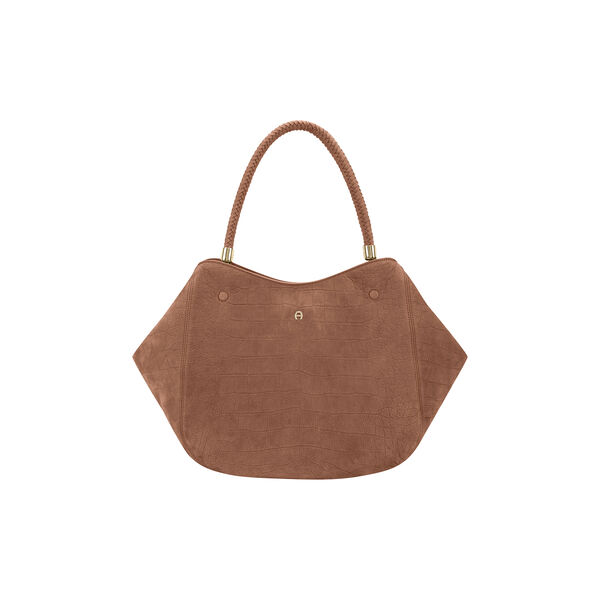 Carr&eacute; Soft Shopper | Saddle Brown, Aigner