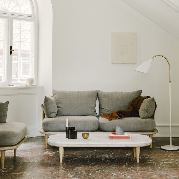 Fly SC5 Coffee Table, Bianco Carrara marble/oiled oak, &Tradition