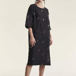 Airy linen kjole med perler, black, BITTE KAI RAND