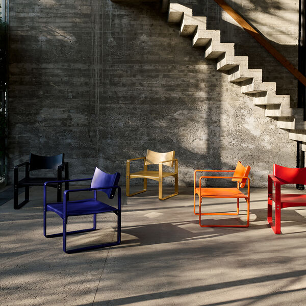 270 F loungestol, brown red, Verpan