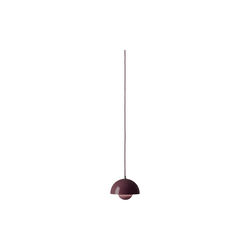 Flowerpot VP10 Pendant, dark plum, &Tradition
