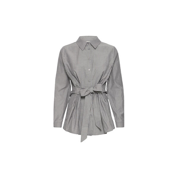 IHJANIKA Shirt, dark grey stripe, ICHI
