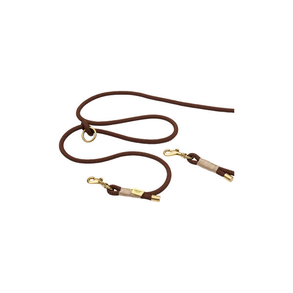 Just&eacute;rbar og bl&oslash;d rebline hvalp, espresso brown, Drew's Dogwear