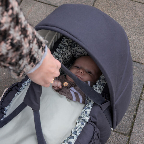 Kaleche til 3-i-1 babynest, blue olive, Sebra