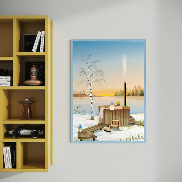 OUTDOOR HOT TUB plakat, ViSSEVASSE