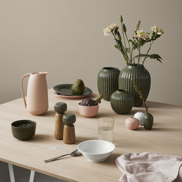 Udover gallon kontrollere Køb Hammershøi vase miniature 3 stk, hvid/nude/grøn | Kähler