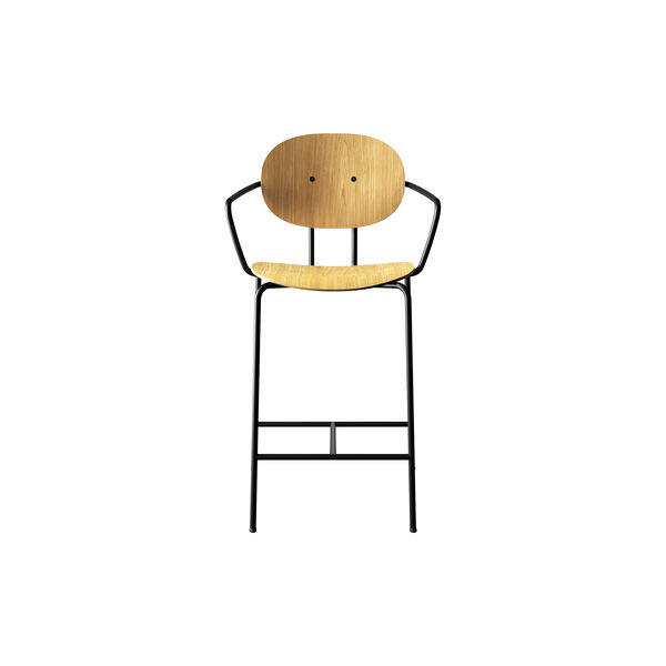 PIET HEIN Counter Chair with Arms, olieret eg, Sibast Furniture