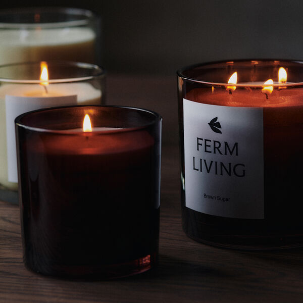 Vitto Scented Candle 3 v&aelig;ger, dark grape, Ferm Living