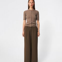 Hirokimd SS cardigan, chocolate chip, Modstr&ouml;m