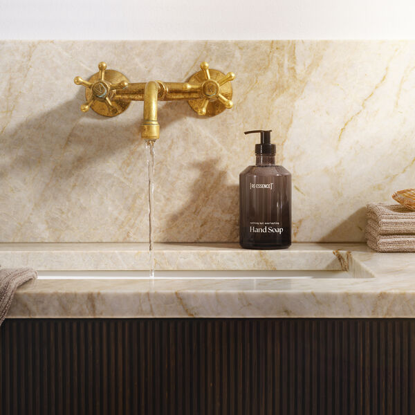 Genanvendelig glasdispenser til h&aring;nds&aelig;be, RE-ESSENCE