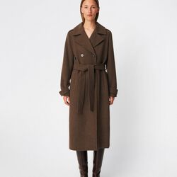 ShayMD coat, chocolate chip melange, Modstr&ouml;m