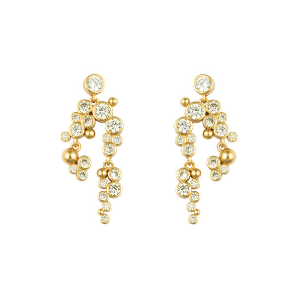 LOST EMBER ØRERINGE, forgyldt/lysegul, House of Vincent