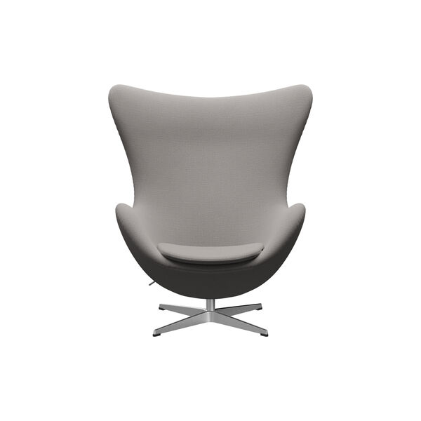&AElig;gget&trade; 3316 loungestol, Christianshavn 1121 beige/satin brushed aluminium, Fritz Hansen