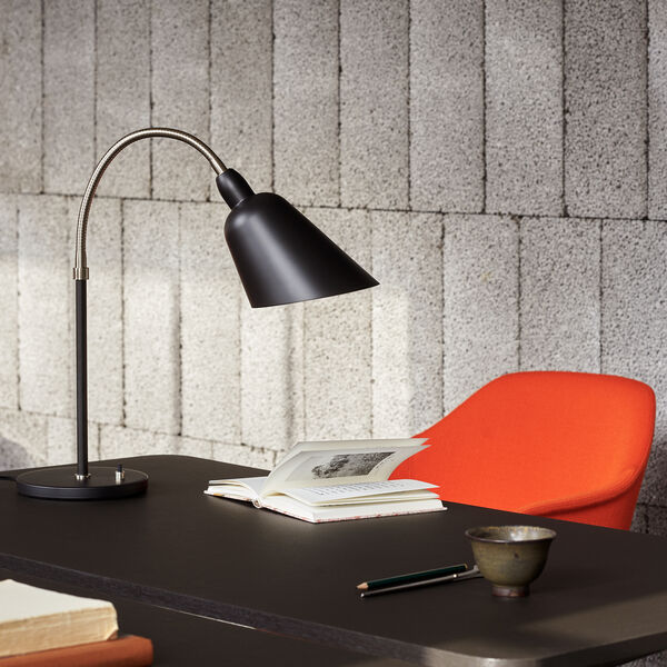 Bellevue AJ8 bordlampe, black/steel, &Tradition