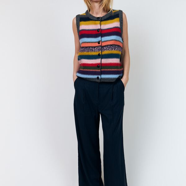 CaitLL Knit Vest SL, multi, Lollys Laundry