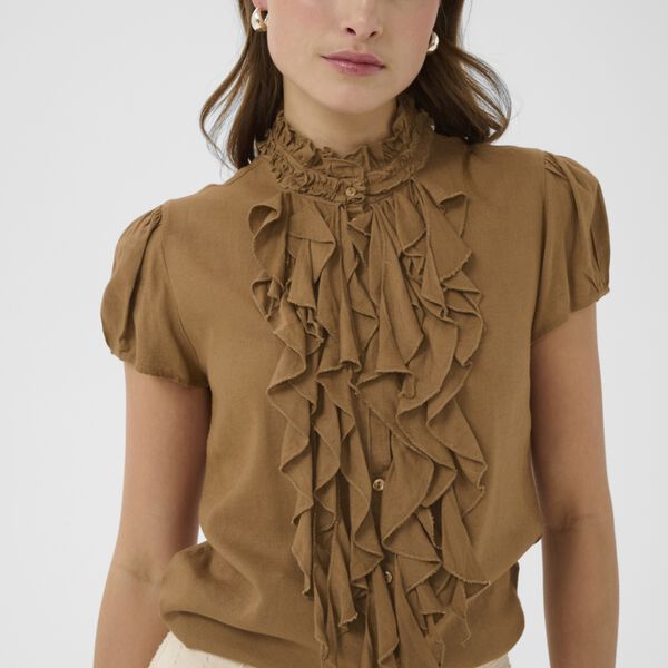 ElliSZ SS Shirt, toasted coconut, Saint Tropez