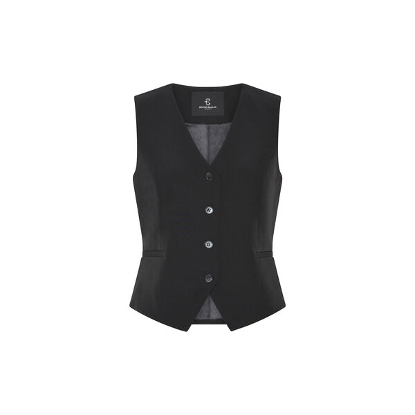 RubySusBBBielle waistcoat, black, Bruuns Bazaar
