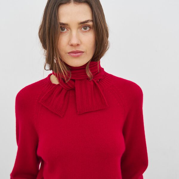 Eline Sweater, cherry red, CARE BY ME