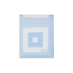 Quilted Patchwork Bedspread, blue/white, Lexington