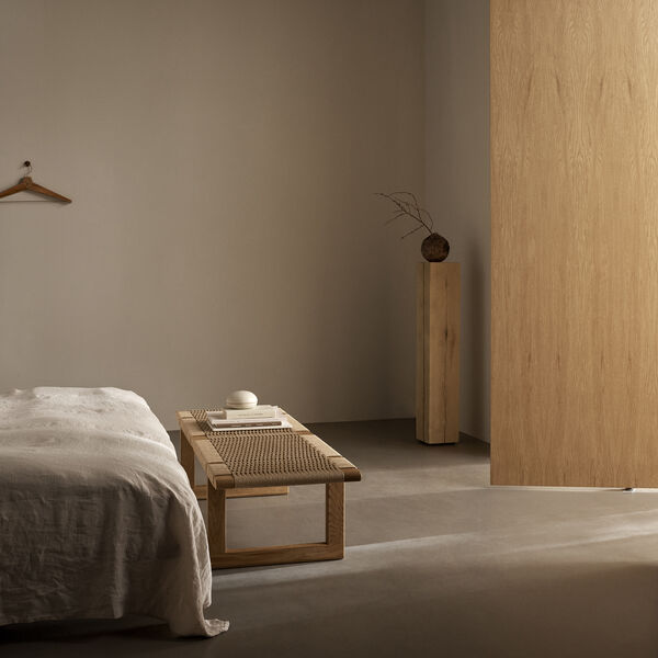 BM0489L Table Bench bord, olieret eg/natur, Carl Hansen & S&oslash;n