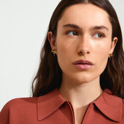 CASSIAN &Oslash;restikker, gold plated, Pilgrim