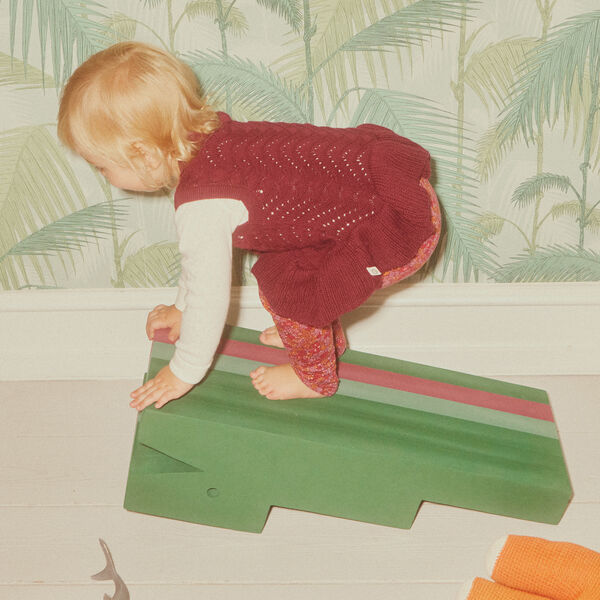 Krokodille L, green gym, bObles