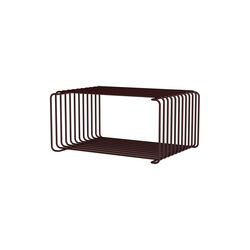 Panton Wire Single halv h&oslash;jde, 07 black red, Montana Furniture