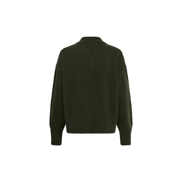 MWRome LW V-Neck Pullover | Olive Night | Strikpullover, My Essential Wardrobe