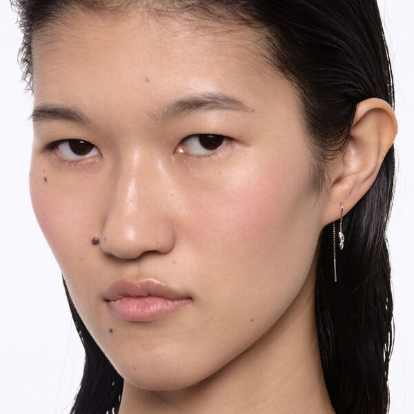 Swift Earring 01, sølv, Maria Black