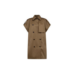 PD-Nico Trench Jacket, lead brown, Pieszak