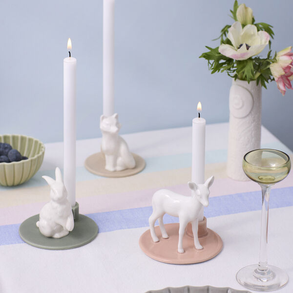 Sweet Stories lysestage med hjortekid, lyser&oslash;d, Dottir Nordic Design