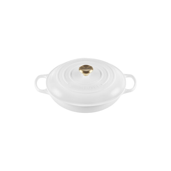 Signature st&oslash;bejern buffetgryde 30 cm, white, Le Creuset