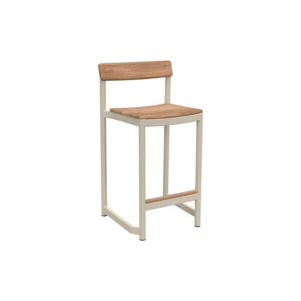 Pelagus counter stol, light ivory, Fritz Hansen