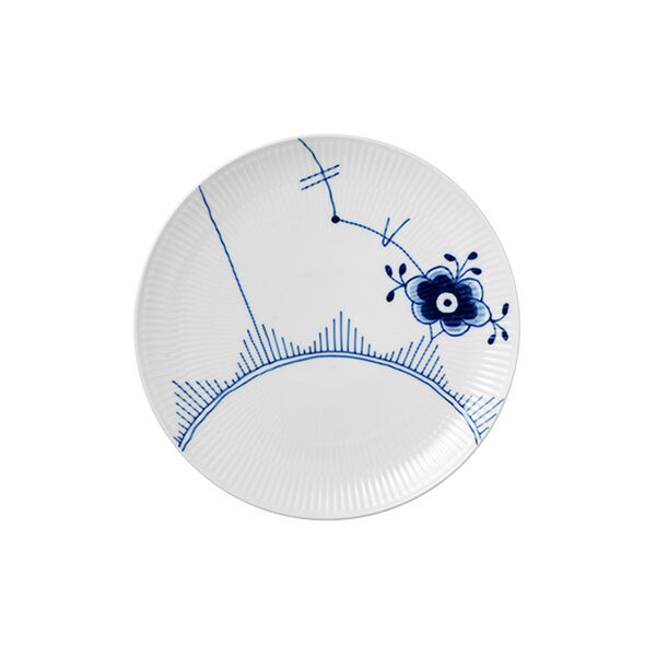 Blå Mega Riflet coupe tallerken Ø 27 cm Blå Mega Riflet coupe tallerken Ø 27 cm, Royal Copenhagen
