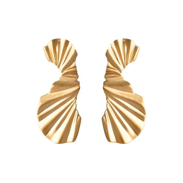 Big Wave &oslash;reringe, guld, ENAMEL Copenhagen