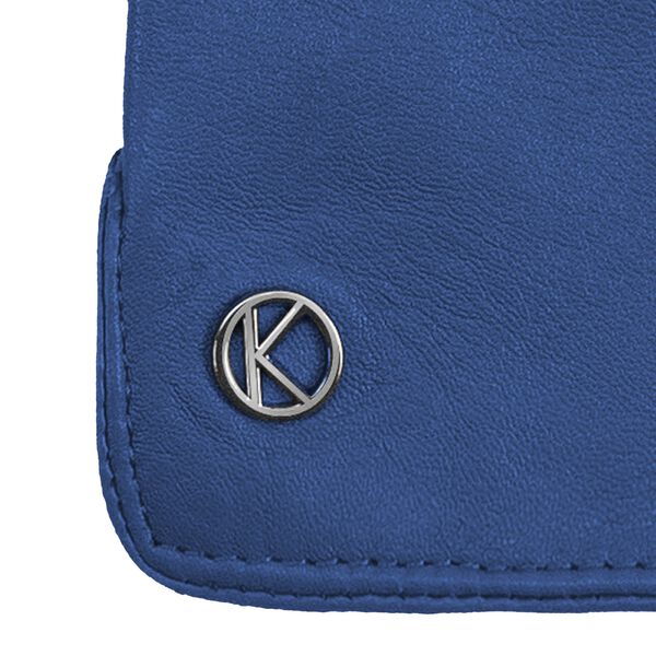 Carla læderhandske, denim blue, Kessler