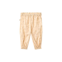Trousers Polly, barely apricot flowers, Wheat
